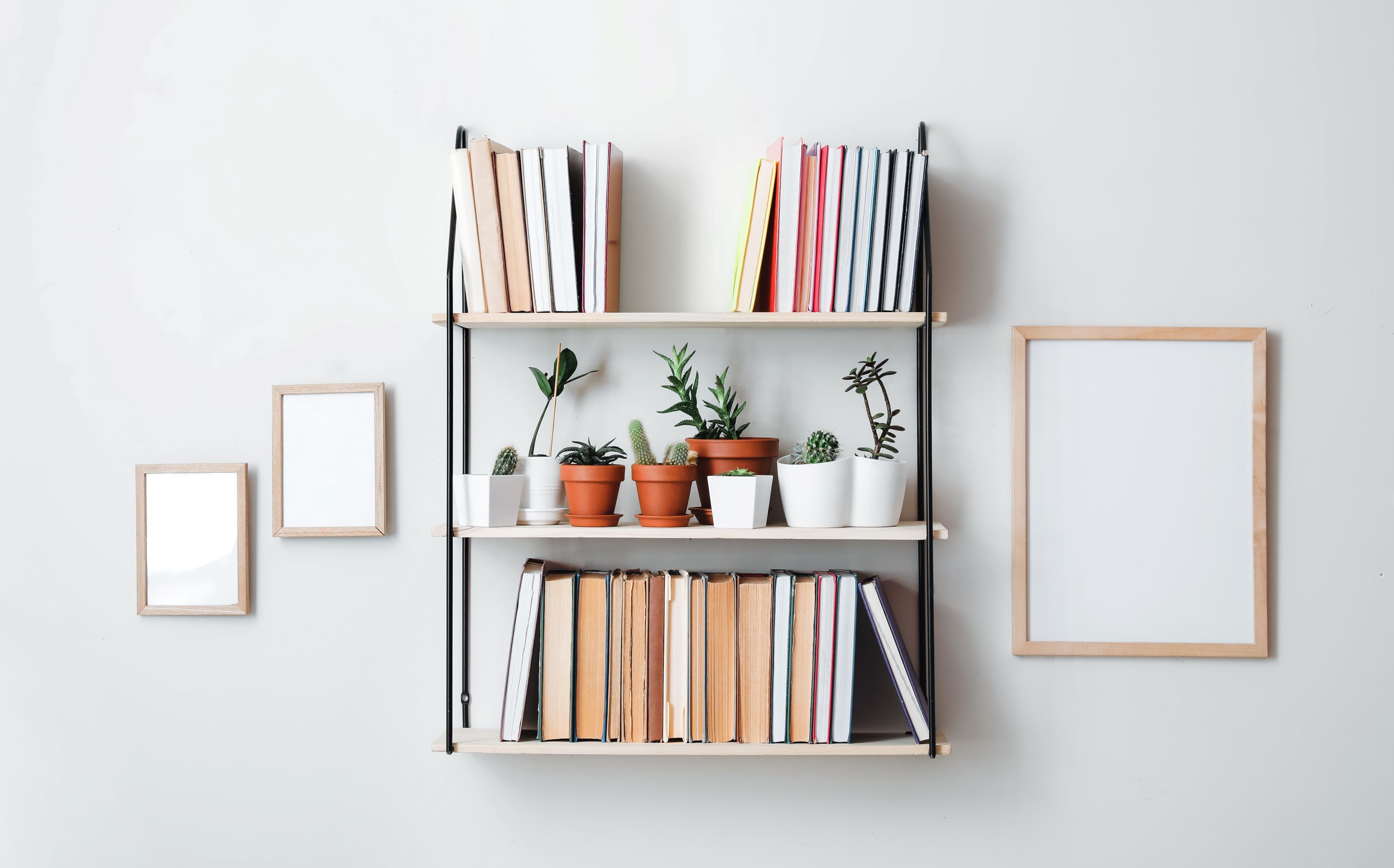 Book Shelves on wall